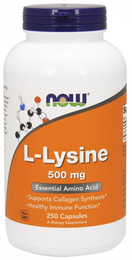 L-Lysine, 500mg - 250 vcaps - Sense42 Beauty and Health