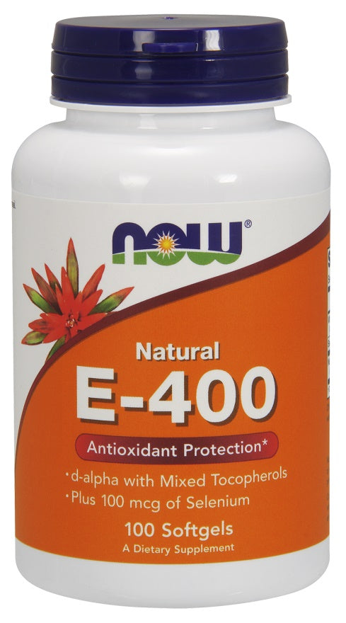 Vitamin E-400 IU with Selenium - 100 softgels - Sense42 Beauty and Health