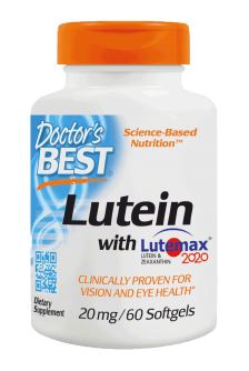 Lutein with Lutemax, 20mg - 60 softgels - Sense42 Beauty and Health