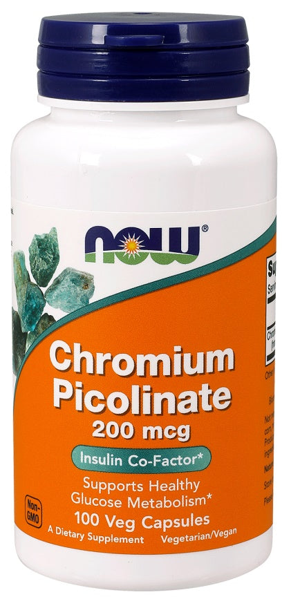Chromium Picolinate, 200mcg - 100 vcaps - Sense42 Beauty and Health
