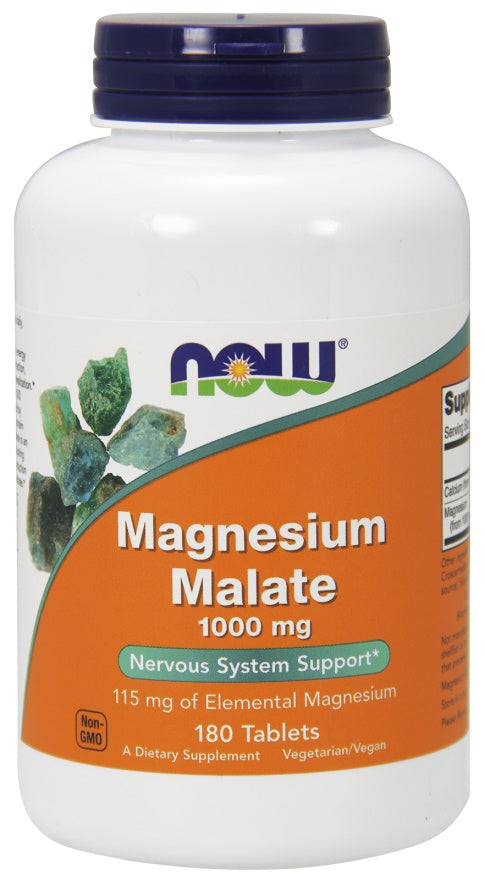 Magnesium Malate, 1000mg - 180 tabs - Sense42 Beauty and Health