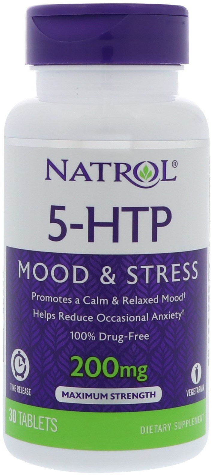 5-HTP Time Release, 200mg - 30 tabs - Sense42 Beauty and Health