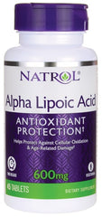 Alpha Lipoic Acid Time Release, 600mg - 45 tabs - Sense42 Beauty and Health