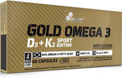 Gold Omega 3 D3 + K2 Sport Edition - 60 caps - Sense42 Beauty and Health