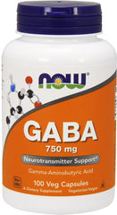 GABA, 750mg - 100 vcaps - Sense42 Beauty and Health