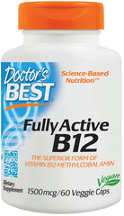 Fully Active B12, 1500mcg - 60 vcaps - Sense42 Beauty and Health