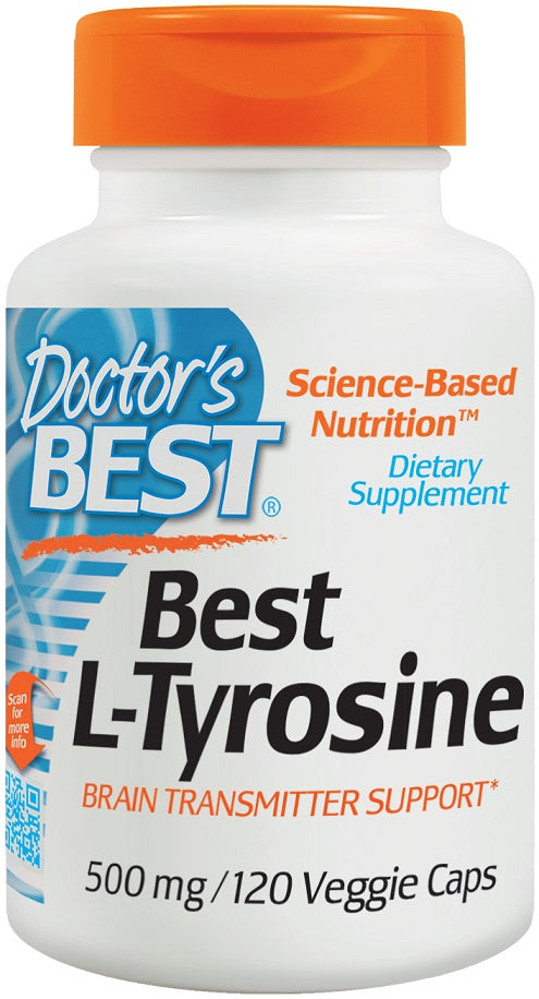 L-Tyrosine, 500mg - 120 vcaps - Sense42 Beauty and Health