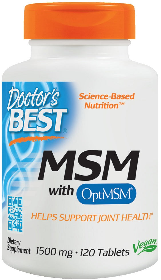 MSM with OptiMSM Vegan, 1500mg - 120 tablets - Sense42 Beauty and Health
