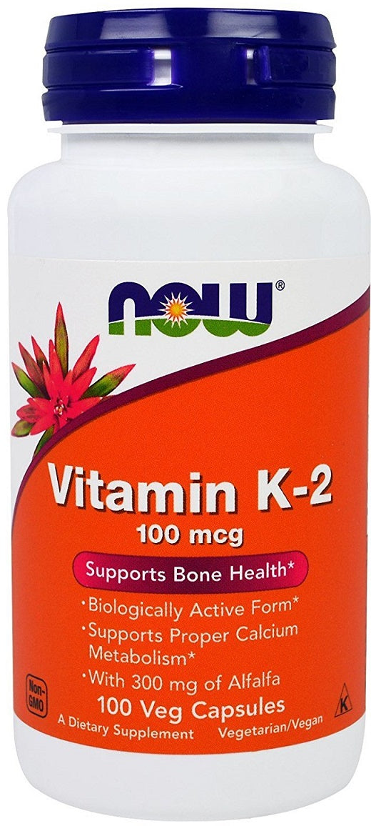 Vitamin K-2, 100mcg - 100 vcaps - Sense42 Beauty and Health
