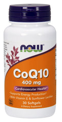 CoQ10 with Vitamin E & Sunflower Lecithin, 400mg - 30 softgels - Sense42 Beauty and Health