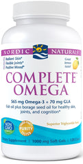 Complete Omega, 565mg Lemon - 120 softgels - Sense42 Beauty and Health