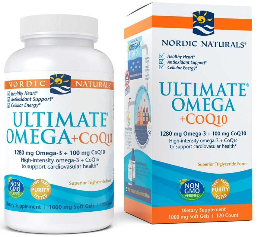 Ultimate Omega + CoQ10, 1280mg (EAN 768990018923) - 120 softgels - Sense42 Beauty and Health
