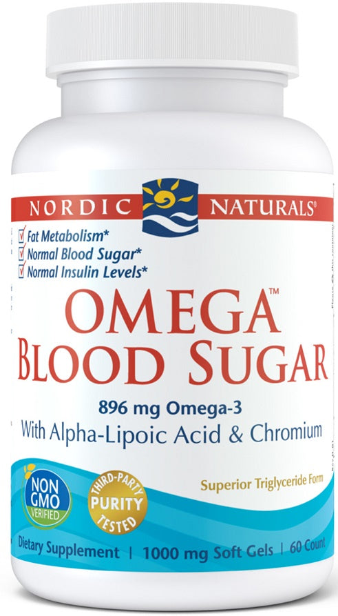 Omega Blood Sugar, 896mg - 60 softgels - Sense42 Beauty and Health