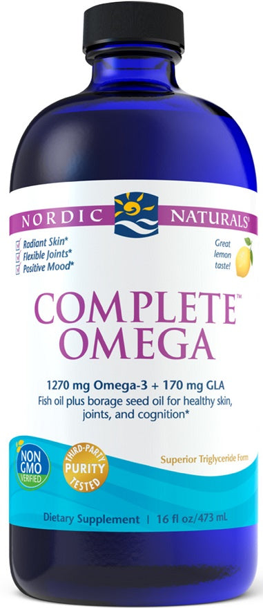 Complete Omega, 1270mg Lemon - 473 ml. - Sense42 Beauty and Health