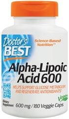 Alpha-Lipoic Acid, 600mg - 180 vcaps - Sense42 Beauty and Health