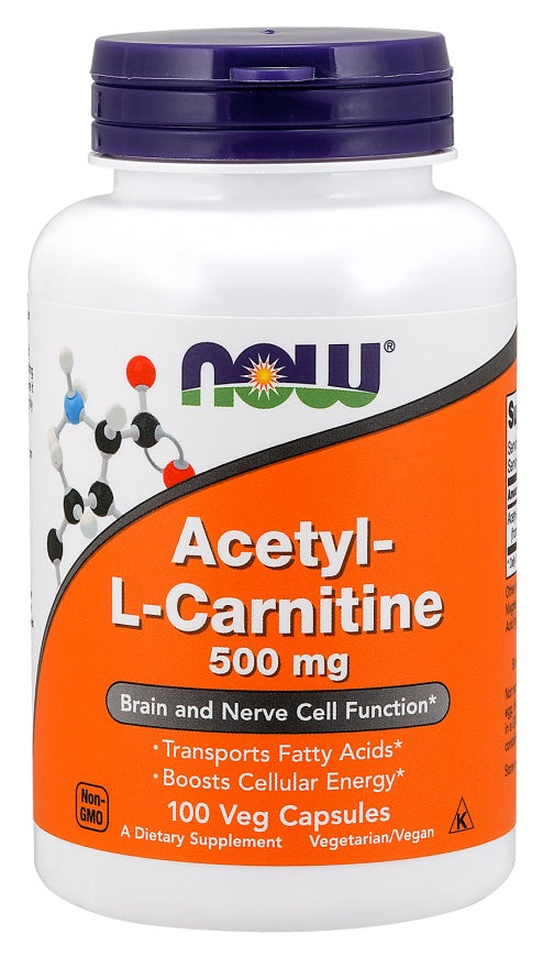 Acetyl-L-Carnitine, 500mg - 100 vcaps - Sense42 Beauty and Health