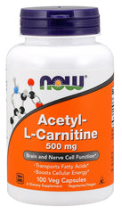 Acetyl-L-Carnitine, 500mg - 100 vcaps - Sense42 Beauty and Health