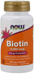 Biotin, 5000mcg - 60 vcaps - Sense42 Beauty and Health