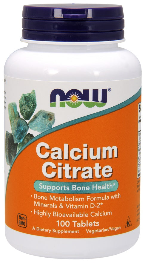 Calcium Citrate with Minerals & Vitamin D-2 - 100 tabs - Sense42 Beauty and Health