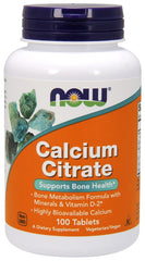 Calcium Citrate with Minerals & Vitamin D-2 - 100 tabs - Sense42 Beauty and Health