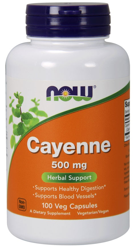 Cayenne, 500mg - 100 vcaps - Sense42 Beauty and Health
