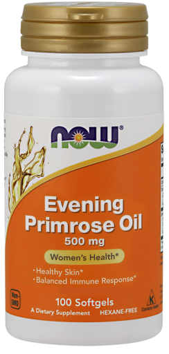 Evening Primrose Oil, 500mg - 100 softgels - Sense42 Beauty and Health