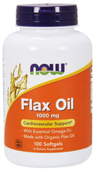 Flax Oil, 1000mg - 100 softgels - Sense42 Beauty and Health