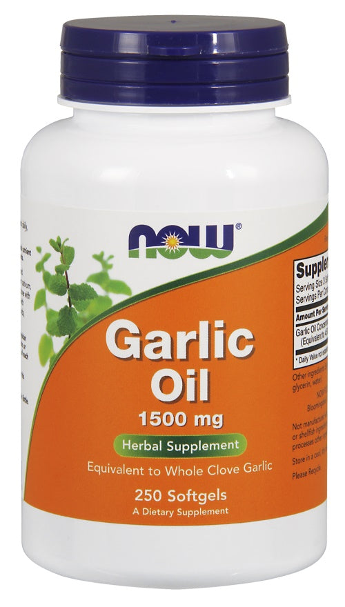 Garlic Oil, 1500mg - 250 softgels - Sense42 Beauty and Health