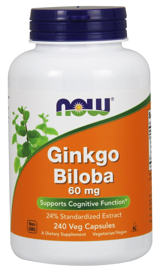 Ginkgo Biloba, 60mg - 240 vcaps - Sense42 Beauty and Health