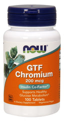 GTF Chromium, 200mcg - 100 tablets - Sense42 Beauty and Health