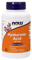 Hyaluronic Acid with MSM, 50mg - 120 vcaps - Sense42 Beauty and Health