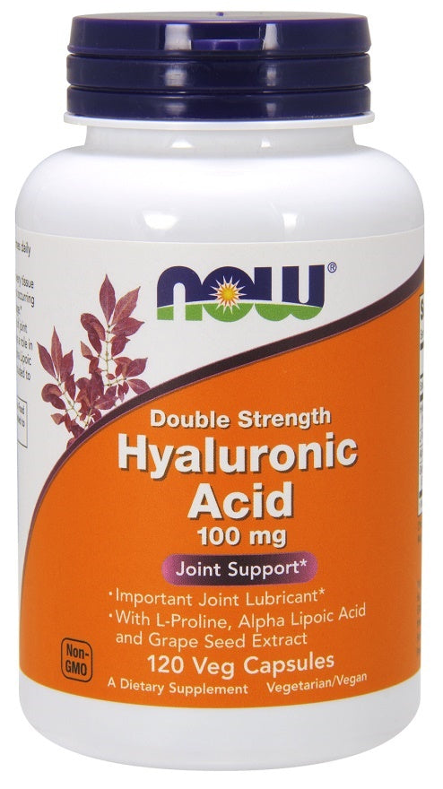 Hyaluronic Acid, 100mg Double Strength - 120 vcaps