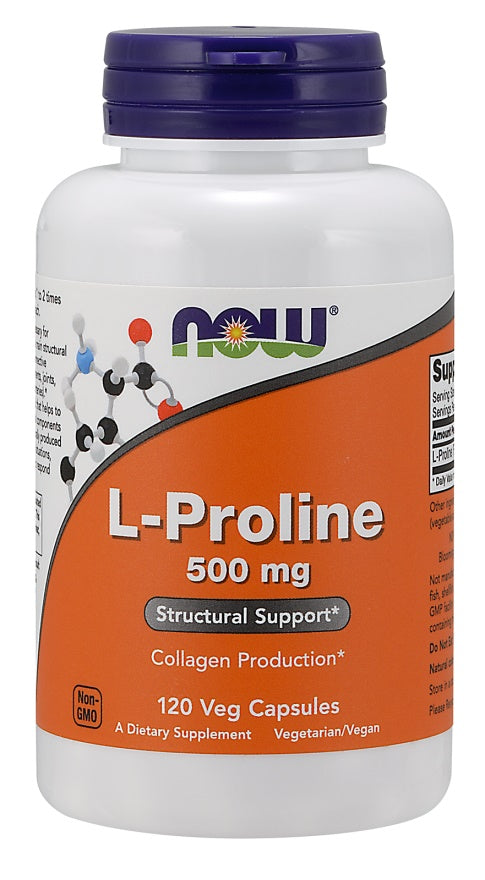 L-Proline, 500mg - 120 vcaps - Sense42 Beauty and Health