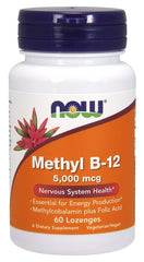 Methyl B-12 with Folic Acid, 5000mcg - 60 lozenges - Sense42 Beauty and Health