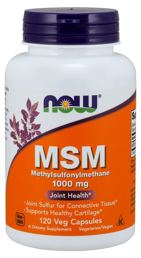 MSM Methylsulphonylmethane, 1000mg - 120 vcaps - Sense42 Beauty and Health