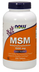 MSM Methylsulphonylmethane, 1500mg - 200 tabs - Sense42 Beauty and Health