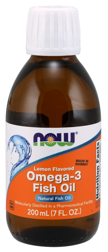 Omega-3 Fish Oil Liquid, Lemon - 200 ml. - Sense42 Beauty and Health