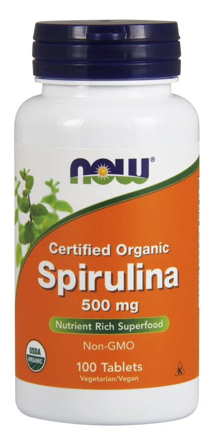 Spirulina Organic, 500mg - 100 tabs - Sense42 Beauty and Health
