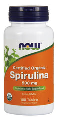 Spirulina Organic, 500mg - 100 tabs - Sense42 Beauty and Health