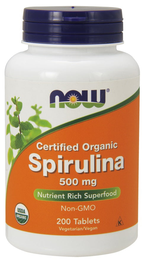 Spirulina Organic, 500mg - 200 tabs - Sense42 Beauty and Health
