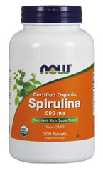 Spirulina Organic, 500mg - 500 tabs - Sense42 Beauty and Health