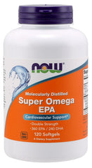 Super Omega EPA Molecularly Distilled - 120 softgels - Sense42 Beauty and Health