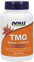 TMG (Trimethylglycine), 1000mg - 100 tabs - Sense42 Beauty and Health