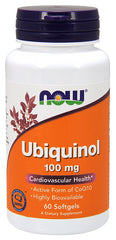 NOW Foods Ubiquinol 100mg - 60 softgels - Sense42 Beauty and Health
