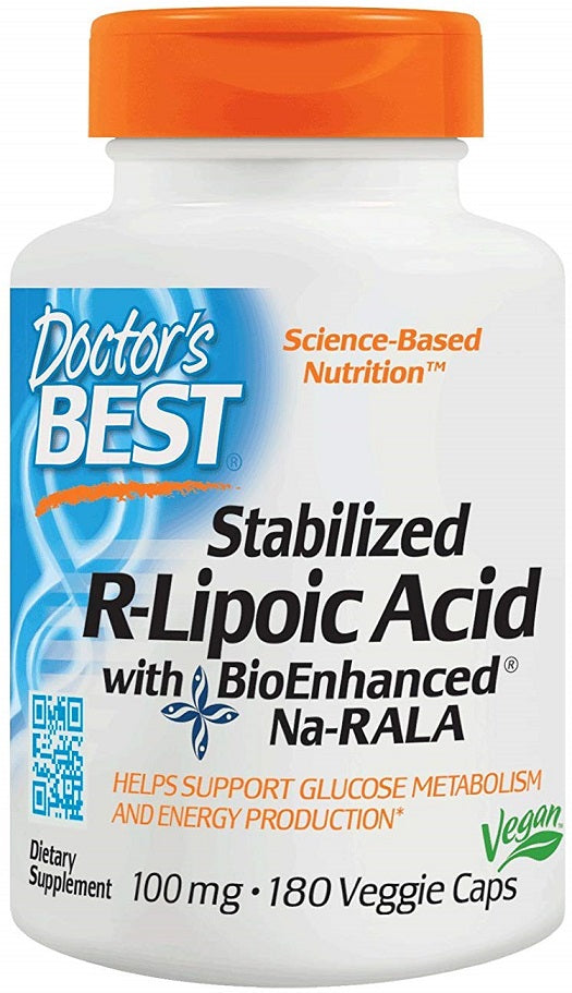 Stabilized R-Lipoic Acid with Na-RALA, 100mg - 180 vcaps - Sense42 Beauty and Health
