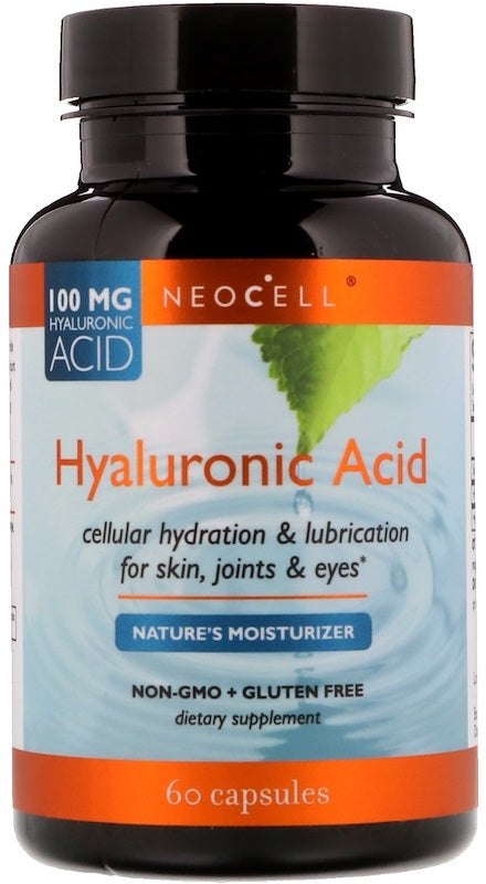Hyaluronic Acid, 100mg - 60 caps - Sense42 Beauty and Health