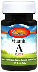 Vitamin A, 10 000 IU - 250 softgels - Sense42 Beauty and Health