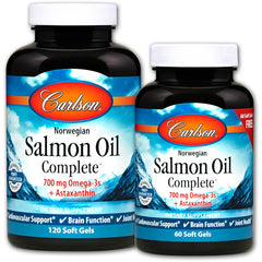 Norwegian Salmon Oil Complete - 120 + 60 softgels - Sense42 Beauty and Health
