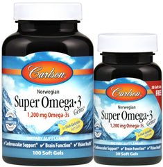 Norwegian Super Omega-3 Gems, 1200mg - 100 + 30 softgels - Sense42 Beauty and Health
