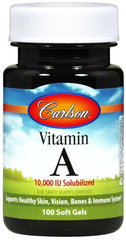 Vitamin A Solubilized, 10 000 IU - 100 softgels - Sense42 Beauty and Health